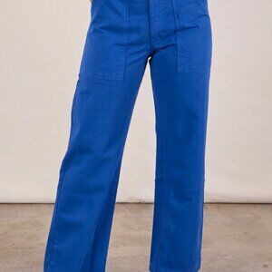 Big Bud Work Pants, Royal Blue. Size Small